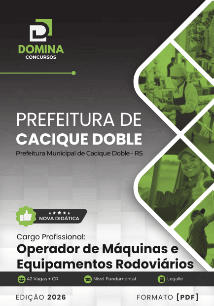 Apostila Operador de Máquinas e Equipamentos Rodoviários Cacique Doble RS 2026