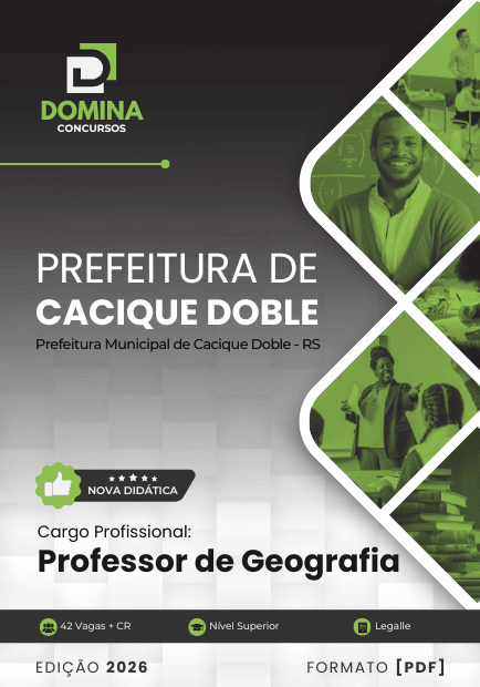 Apostila Professor de Geografia Cacique Doble RS 2026