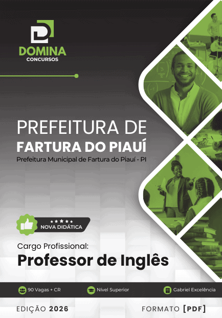 Apostila Professor de Inglês Fartura do Piauí PI 2026
