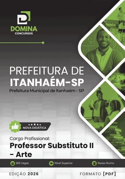 Apostila Professor Substituto II Arte Itanhaém SP 2026