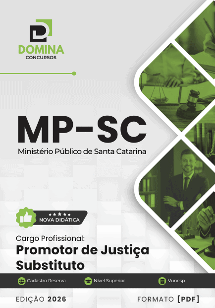 Apostila Promotor de Justiça Substituto MP SC 2026