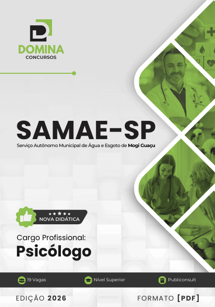 Apostila Psicólogo Samae Mogi Guaçu SP 2026