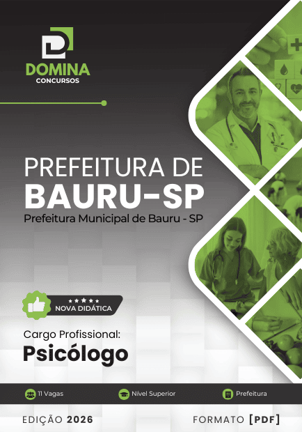 Apostila Psicólogo Bauru SP 2026