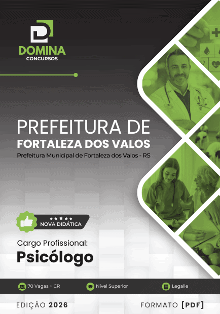 Apostila Psicólogo Fortaleza dos Valos RS 2026