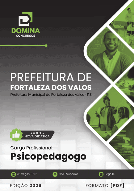 Apostila Psicopedagogo Fortaleza dos Valos RS 2026