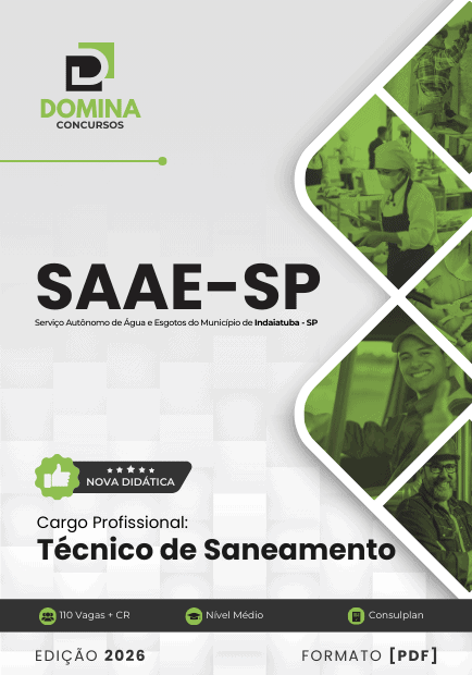 Apostila Técnico de Saneamento SAAE Indaiatuba SP 2026