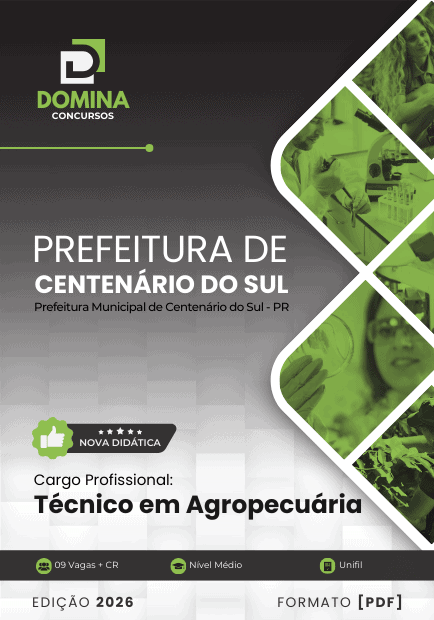 Apostila Técnico em Agropecuária Centenário do Sul PR 2026