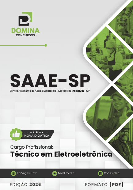 Apostila Técnico em Eletroeletrônica SAAE Indaiatuba SP 2026