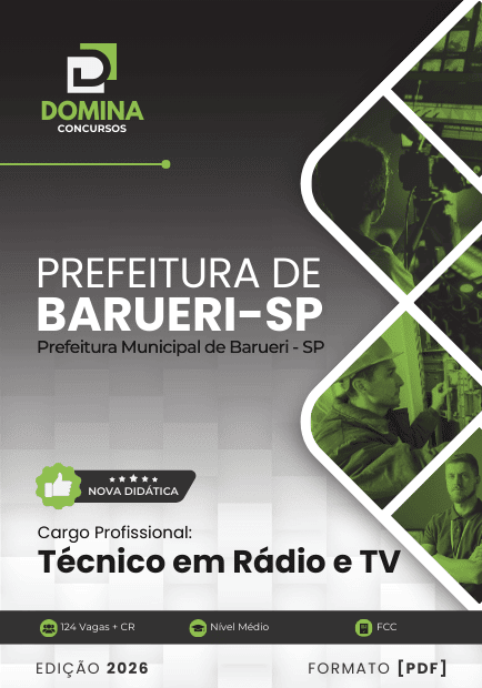 Apostila Técnico em Radio e TV Barueri SP 2026