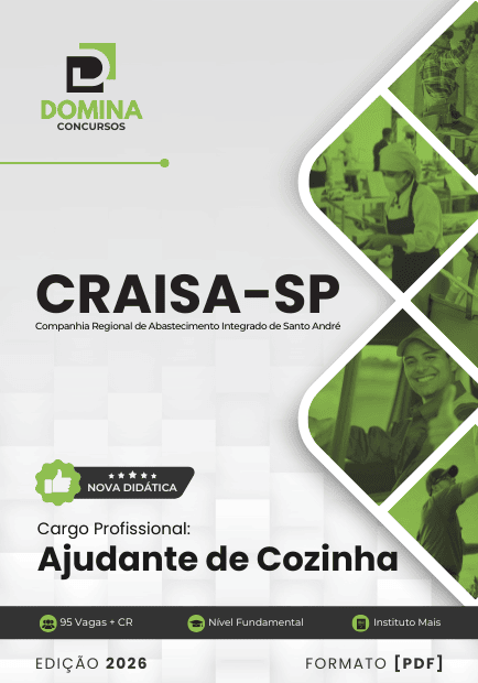 Apostila Ajudante de Cozinha CRAISA SP 2026