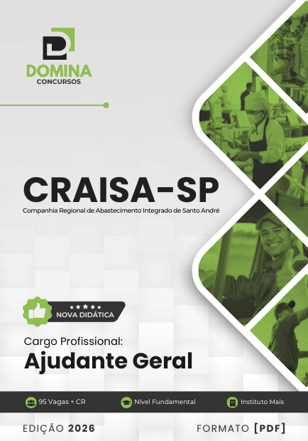 Apostila Ajudante Geral CRAISA SP 2026