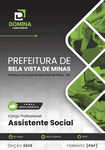 Apostila Assistente Social Bela Vista de Minas MG 2026