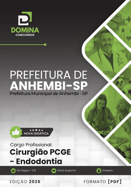 Apostila Cirurgião PCGE Endodontia Anhembi SP 2026