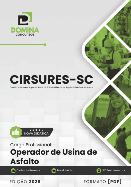 Apostila Operador de Usina de Asfalto CIRSURES SC 2026