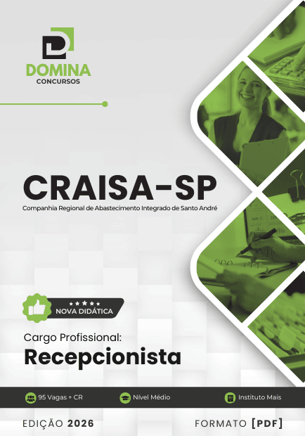 Apostila Recepcionista CRAISA SP 2026